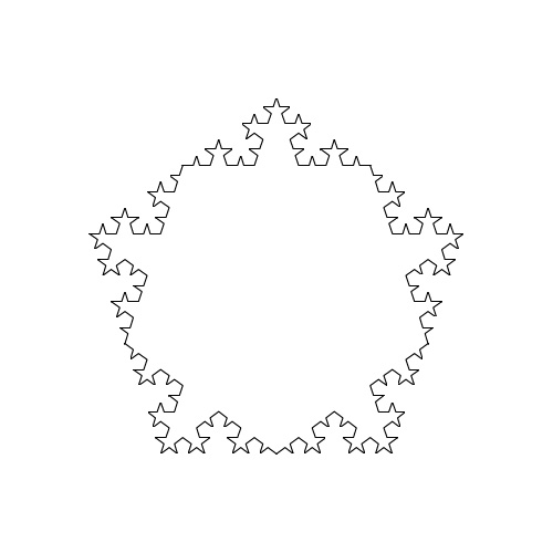 Pentagon fractal